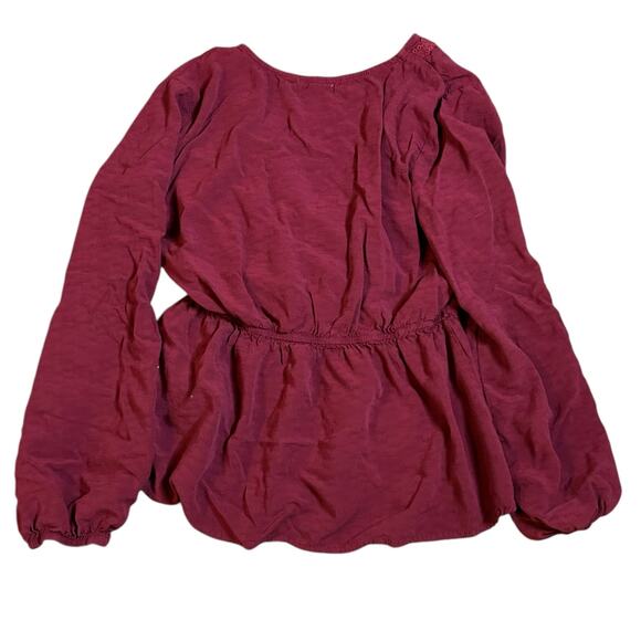 Maurices Crochet Wrap Top Size Small V-Neck Boho Fairy Cottage Peasant Casual - Picture 7 of 7